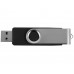 USB/micro USB-флешка 2.0 на 16 Гб «Квебек OTG», черный с нанесением логотипа компании