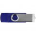 USB/micro USB-флешка 2.0 на 16 Гб «Квебек OTG», синий с нанесением логотипа компании