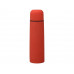 Термос «Ямал Soft Touch» 500мл, красный с нанесением логотипа компании