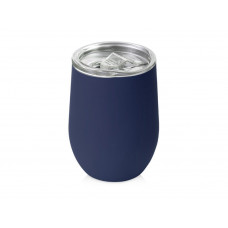 Термокружка "Vacuum mug C1", soft touch, 370мл, темно-синий с нанесением логотипа компании