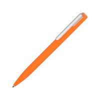 Ручка шариковая пластиковая "Bon" с покрытием soft touch, оранжевый