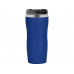 Термокружка "Double wall mug C1", soft touch, 350 мл, синий с нанесением логотипа компании