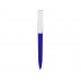 Ручка пластиковая soft-touch шариковая «Zorro», синий/белый с нанесением логотипа компании