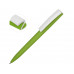 Ручка пластиковая soft-touch шариковая «Zorro», зеленое яблоко/белый с нанесением логотипа компании