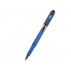 Ручка пластиковая шариковая «Monaco», 0,5мм, синие чернила, ярко-синий с нанесением логотипа компании