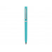 Ручка шариковая "Navi" soft-touch, голубой с нанесением логотипа компании