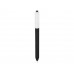 Ручка шариковая Pigra модель P03 PRM «софт-тач», черный/белый с нанесением логотипа компании
