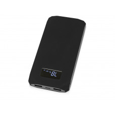 Портативное зарядное устройство "Quickr" с функцией быстрой зарядки, 10000 mAh, черный с нанесением логотипа компании