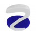Ручка пластиковая soft-touch шариковая «Zorro», синий/белый с нанесением логотипа компании