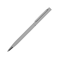 Ручка металлическая шариковая "Атриум" с покрытием софт-тач, средний серый