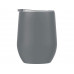 Термокружка Sense Gum, soft-touch, непротекаемая крышка, 370мл, серый Cool grey 7C с нанесением логотипа компании