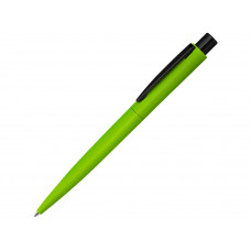 Ручка шариковая металлическая «LUMOS M» soft-touch, зеленое яблоко/черный