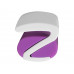 Ручка пластиковая soft-touch шариковая «Zorro», фиолетовый/белый с нанесением логотипа компании