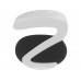 Ручка пластиковая soft-touch шариковая «Zorro», черный/белый с нанесением логотипа компании