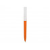 Ручка пластиковая soft-touch шариковая «Zorro», оранжевый/белый с нанесением логотипа компании