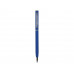 Ручка металлическая шариковая "Атриум" с покрытием софт-тач, синий классический с нанесением логотипа компании