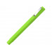 Ручка шариковая пластиковая "Quadro Soft", квадратный корпус с покрытием софт-тач, зеленое яблоко с нанесением логотипа компании