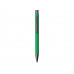 Ручка металлическая soft touch шариковая «Tender», зеленый/серый с нанесением логотипа компании