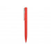 Ручка шариковая пластиковая "Bon" с покрытием soft touch, красный с нанесением логотипа компании