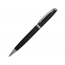 Ручка металлическая шариковая «Flow» soft-touch, черный/серебристый