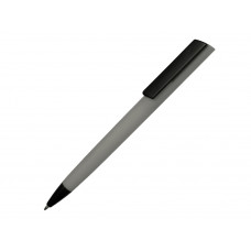 Ручка пластиковая шариковая C1 софт-тач, серый с нанесением логотипа компании