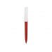 Ручка пластиковая soft-touch шариковая «Zorro», красный/белый с нанесением логотипа компании