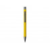 Ручка металлическая soft touch шариковая «Tender», желтый/серый с нанесением логотипа компании