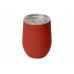 Термокружка Sense Gum soft-touch, 370мл, красный с нанесением логотипа компании