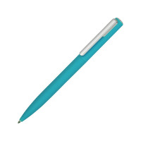 Ручка шариковая пластиковая "Bon" с покрытием soft touch, бирюзовый