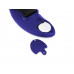 Багажные весы с покрытием soft touch «Gravity», синий с нанесением логотипа компании
