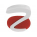 Ручка пластиковая soft-touch шариковая «Zorro», красный/белый с нанесением логотипа компании
