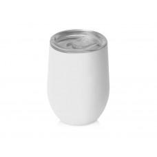 Термокружка Sense Gum soft-touch, 370мл, белый с нанесением логотипа компании