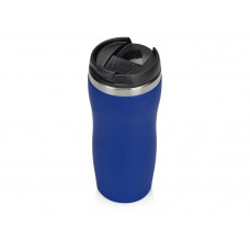 Термокружка "Double wall mug C1", soft touch, 350 мл, синий с нанесением логотипа компании