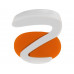 Ручка пластиковая soft-touch шариковая «Zorro», оранжевый/белый с нанесением логотипа компании