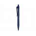 Ручка шариковая QS 20 PRT "софт-тач", синий с нанесением логотипа компании