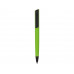 Ручка пластиковая шариковая C1 софт-тач, зеленое яблоко с нанесением логотипа компании