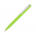 Ручка шариковая пластиковая "Bon" с покрытием soft touch, зеленое яблоко с нанесением логотипа компании