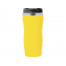 Термокружка "Mony Steel" 350 мл, soft touch, желтый с нанесением логотипа компании