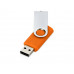 Флеш-карта USB 2.0 8 Gb «Квебек», оранжевый с нанесением логотипа компании