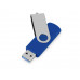USB3.0/USB Type-C флешка на 16 Гб «Квебек C», синий с нанесением логотипа компании