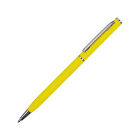 Ручка металлическая шариковая "Атриум" с покрытием софт-тач, желтый