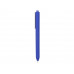 Ручка шариковая Pigra модель P03 PRM «софт-тач», синий/белый с нанесением логотипа компании