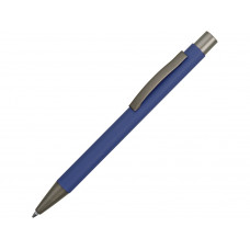 Ручка металлическая soft touch шариковая «Tender», синий/серый