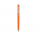 Ручка шариковая "Navi" soft-touch, оранжевый с нанесением логотипа компании