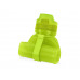 Складная бутылка "Твист" 500мл, зеленое яблоко с нанесением логотипа компании