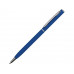Ручка металлическая шариковая "Атриум" с покрытием софт-тач, синий классический с нанесением логотипа компании