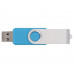 Флеш-карта USB 2.0 8 Gb «Квебек», голубой с нанесением логотипа компании