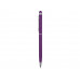 Ручка-стилус шариковая "Jucy Soft" с покрытием soft touch, фиолетовый (Р) с нанесением логотипа компании