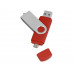USB/micro USB-флешка 2.0 на 16 Гб «Квебек OTG», красный с нанесением логотипа компании