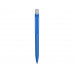 Ручка шариковая UMA «ON TOP SI GUM» soft-touch, синий с нанесением логотипа компании